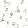 Dog's Life Premium Peel + Stick Wallpaper Peel and Stick Wallpaper York Roll Silver/Gold 