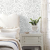 Botanical Bunnies Premium Peel + Stick Wallpaper Peel and Stick Wallpaper York   