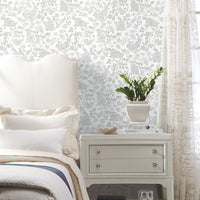 Botanical Bunnies Premium Peel + Stick Wallpaper Peel and Stick Wallpaper York   