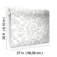 Botanical Bunnies Premium Peel + Stick Wallpaper Peel and Stick Wallpaper York   