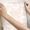 Botanical Bunnies Premium Peel + Stick Wallpaper Peel and Stick Wallpaper York   