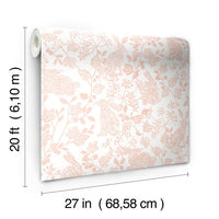 Botanical Bunnies Premium Peel + Stick Wallpaper Peel and Stick Wallpaper York   