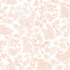 Botanical Bunnies Premium Peel + Stick Wallpaper Peel and Stick Wallpaper York Roll Pink 