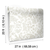Botanical Bunnies Premium Peel + Stick Wallpaper Peel and Stick Wallpaper York   