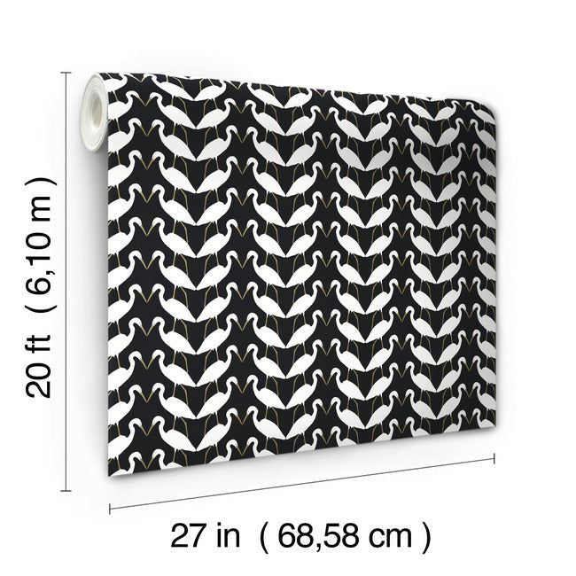 Elegant Birds Premium Peel + Stick Wallpaper Peel and Stick Wallpaper York   
