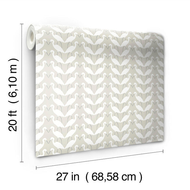 Elegant Birds Premium Peel + Stick Wallpaper Peel and Stick Wallpaper York   