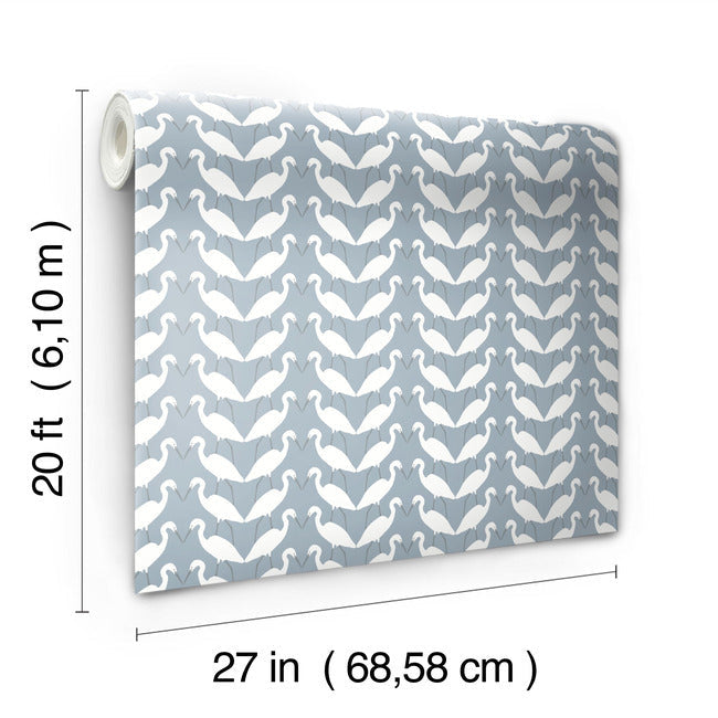 Elegant Birds Premium Peel + Stick Wallpaper Peel and Stick Wallpaper York   