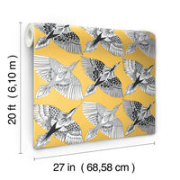 Feather Flight Premium Peel + Stick Wallpaper Peel and Stick Wallpaper York   