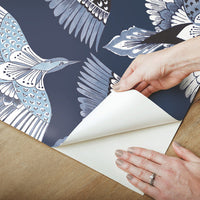 Feather Flight Premium Peel + Stick Wallpaper Peel and Stick Wallpaper York   
