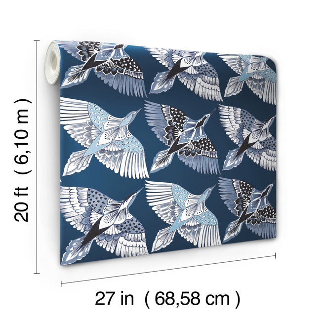 Feather Flight Premium Peel + Stick Wallpaper Peel and Stick Wallpaper York   