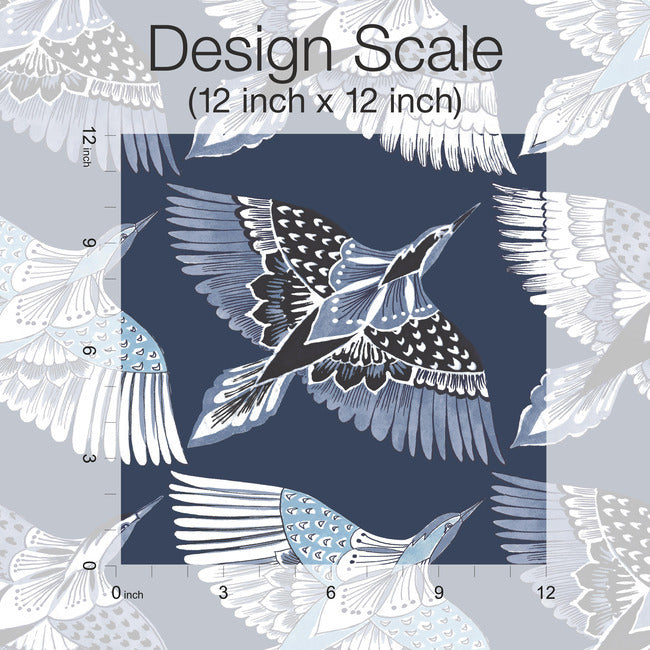 Feather Flight Premium Peel + Stick Wallpaper Peel and Stick Wallpaper York   