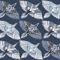 Feather Flight Premium Peel + Stick Wallpaper Peel and Stick Wallpaper York Roll Blue 