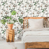 Botanicals & Lemurs Premium Peel + Stick Wallpaper Peel and Stick Wallpaper York   