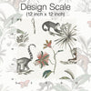 Botanicals & Lemurs Premium Peel + Stick Wallpaper Peel and Stick Wallpaper York   