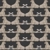 Reclining Cheetahs Premium Peel + Stick Wallpaper Peel and Stick Wallpaper York Roll Black 