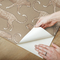 Big Cat Walk Premium Peel + Stick Wallpaper Peel and Stick Wallpaper York   