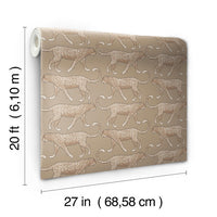 Big Cat Walk Premium Peel + Stick Wallpaper Peel and Stick Wallpaper York   