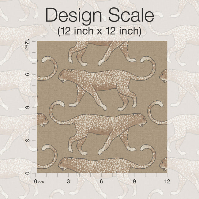 Big Cat Walk Premium Peel + Stick Wallpaper Peel and Stick Wallpaper York   