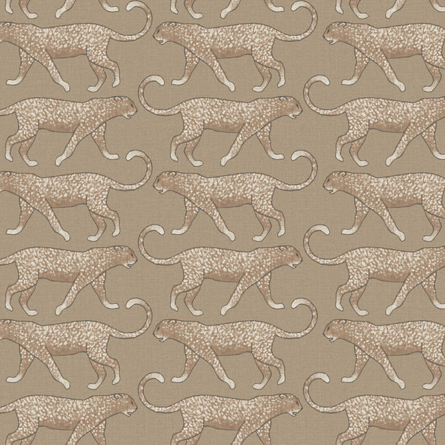 Big Cat Walk Premium Peel + Stick Wallpaper Peel and Stick Wallpaper York Roll Fawn 