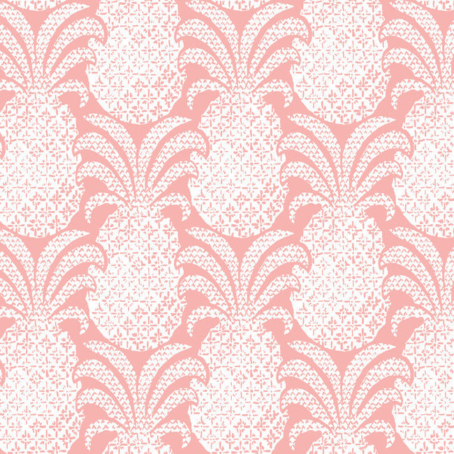 Colony Club Premium Peel + Stick Wallpaper Peel and Stick Wallpaper Madcap Cottage Roll Shell Pink 