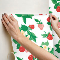 Berry Nice Premium Peel + Stick Wallpaper Peel and Stick Wallpaper Madcap Cottage   