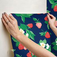 Berry Nice Premium Peel + Stick Wallpaper Peel and Stick Wallpaper Madcap Cottage   