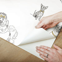 Dog's Life Premium Peel + Stick Wallpaper Peel and Stick Wallpaper York   