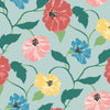 Jungle Garden Premium Peel + Stick Wallpaper Peel and Stick Wallpaper Madcap Cottage Roll Sky Blue 