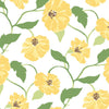 Jungle Garden Premium Peel + Stick Wallpaper Peel and Stick Wallpaper Madcap Cottage Roll Lemon Grove Yellow 