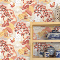 Old Peking Premium Peel + Stick Wallpaper Peel and Stick Wallpaper Madcap Cottage   