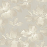 Midnight Blooms Premium Peel + Stick Wallpaper Peel and Stick Wallpaper Candice Olson Roll Neutral 