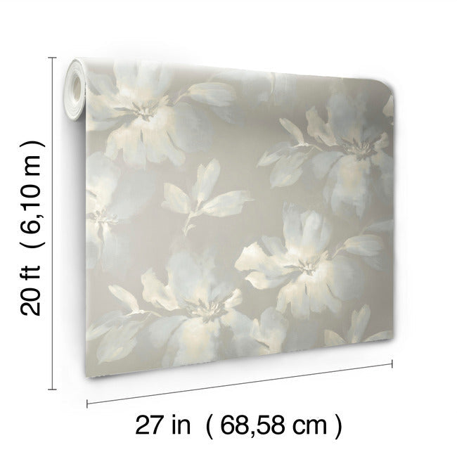 Midnight Blooms Premium Peel + Stick Wallpaper Peel and Stick Wallpaper Candice Olson   