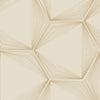 Honeycomb Premium Peel + Stick Wallpaper Peel and Stick Wallpaper Candice Olson Roll Sand/Gold 