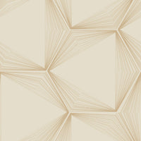 Honeycomb Premium Peel + Stick Wallpaper Peel and Stick Wallpaper Candice Olson Roll Sand/Gold 