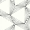 Honeycomb Premium Peel + Stick Wallpaper Peel and Stick Wallpaper Candice Olson Roll Charcoal 