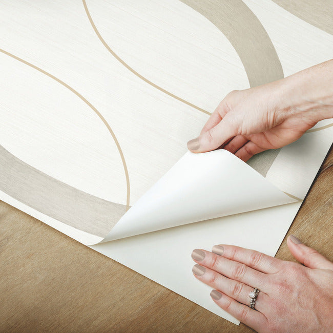 Interlock Premium Peel + Stick Wallpaper Peel and Stick Wallpaper Candice Olson   