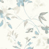 Linden Flower Premium Peel + Stick Wallpaper Peel and Stick Wallpaper Candice Olson Roll Spa Blue 