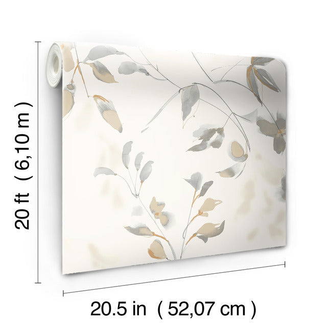 Linden Flower Premium Peel + Stick Wallpaper Peel and Stick Wallpaper Candice Olson   