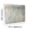Leaf Concerto Premium Peel + Stick Wallpaper Peel and Stick Wallpaper Candice Olson   