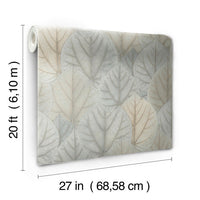 Leaf Concerto Premium Peel + Stick Wallpaper Peel and Stick Wallpaper Candice Olson   