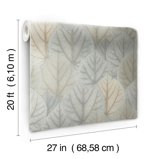 Leaf Concerto Premium Peel + Stick Wallpaper Peel and Stick Wallpaper Candice Olson   