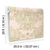 Cottontail Toile Premium Peel + Stick Wallpaper Peel and Stick Wallpaper York Wallcoverings   