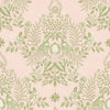 Cottontail Toile Premium Peel + Stick Wallpaper Peel and Stick Wallpaper York Wallcoverings Roll Pink/Chartreuse 