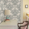 Cottontail Toile Premium Peel + Stick Wallpaper Peel and Stick Wallpaper York Wallcoverings   