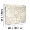 Cottontail Toile Premium Peel + Stick Wallpaper Peel and Stick Wallpaper York Wallcoverings   