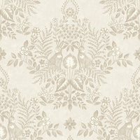 Cottontail Toile Premium Peel + Stick Wallpaper Peel and Stick Wallpaper York Wallcoverings Roll Wicker 
