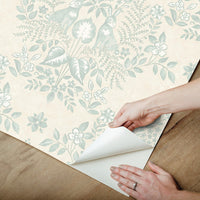 Cottontail Toile Premium Peel + Stick Wallpaper Peel and Stick Wallpaper York Wallcoverings   
