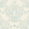 Cottontail Toile Premium Peel + Stick Wallpaper Peel and Stick Wallpaper York Wallcoverings Roll Vintage Duck Egg 