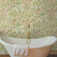 Woodland Floral Premium Peel + Stick Wallpaper Peel and Stick Wallpaper York Wallcoverings   