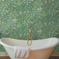 Woodland Floral Premium Peel + Stick Wallpaper Peel and Stick Wallpaper York Wallcoverings   